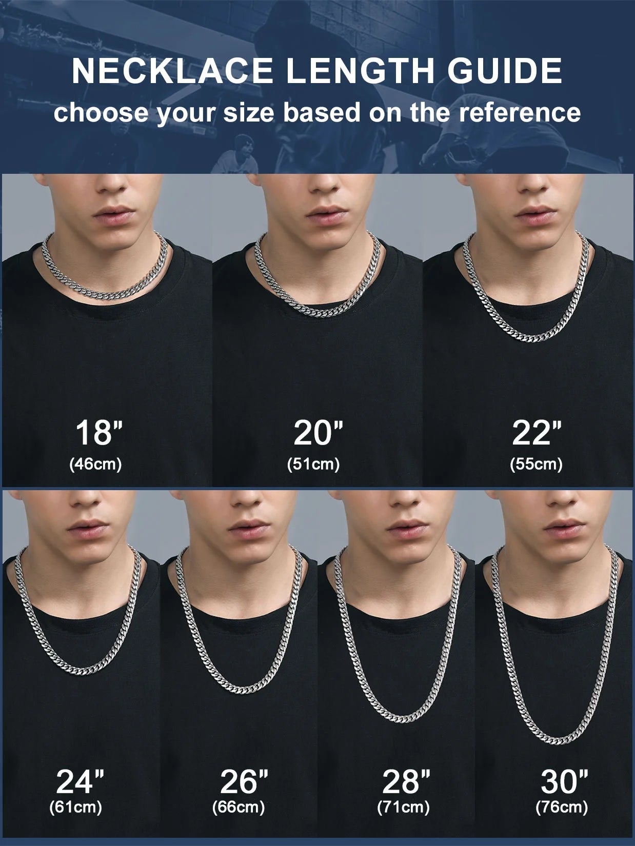 Men Jewelry Hiphop Cuban Chain Stainless Steel Necklace 26Inch 10MM Silver Color Mens Gifts for Dad