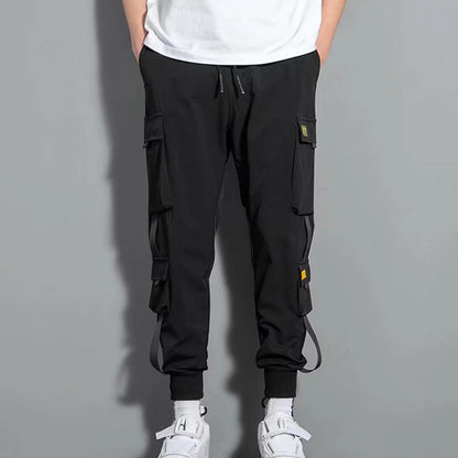plus Size Cargo Pants for Men Clearance Men'S Pants Multi- Pockets Loose Jogger Running Pants Lounge Drawstring Waist Tapered Sweatpant Men